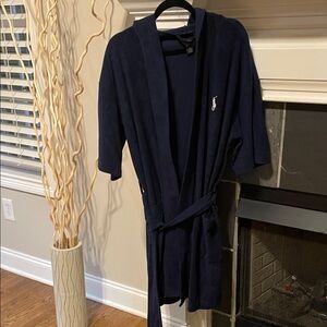 Polo by Ralph Lauren dark blue robe. Size Small